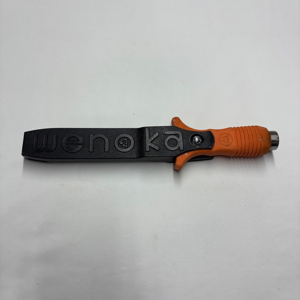 Wenoka Blackie Collins Dive Knife 8535 Stainless Japan Orange Handle Sheath